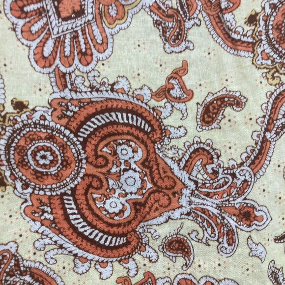 Fenn Wright Manson Top Size M Paisley Embroidered Linen Rayon Sleeveless Tunic - Picture 9 of 12